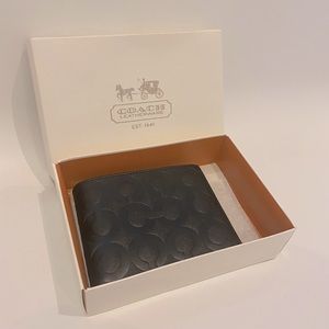 Coach signature mens wallet.